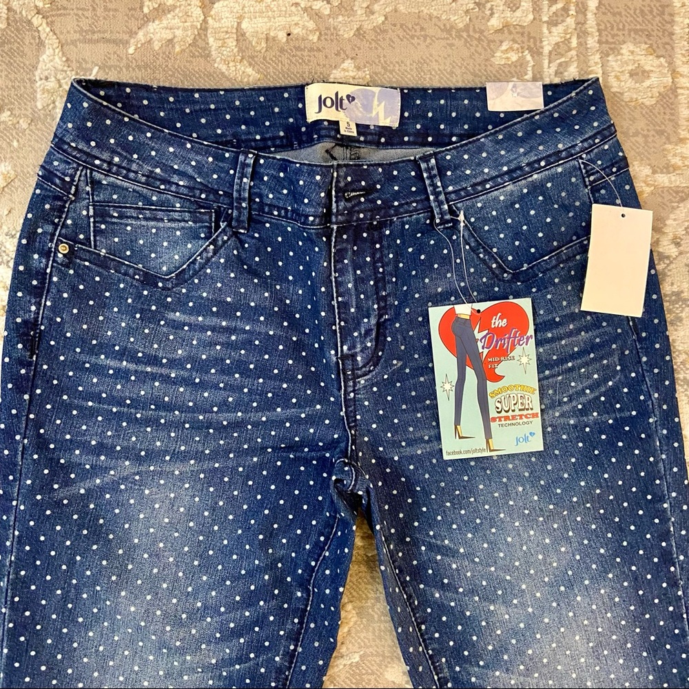 ✨NWT Jolt Polka Dot Jeans